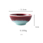 Red And Blue Bowl - Set of 2 200 ml - Bowl,ceramic bowl, snack bowls, curry bowl, popcorn bowls | Bowls for dining table & home decor