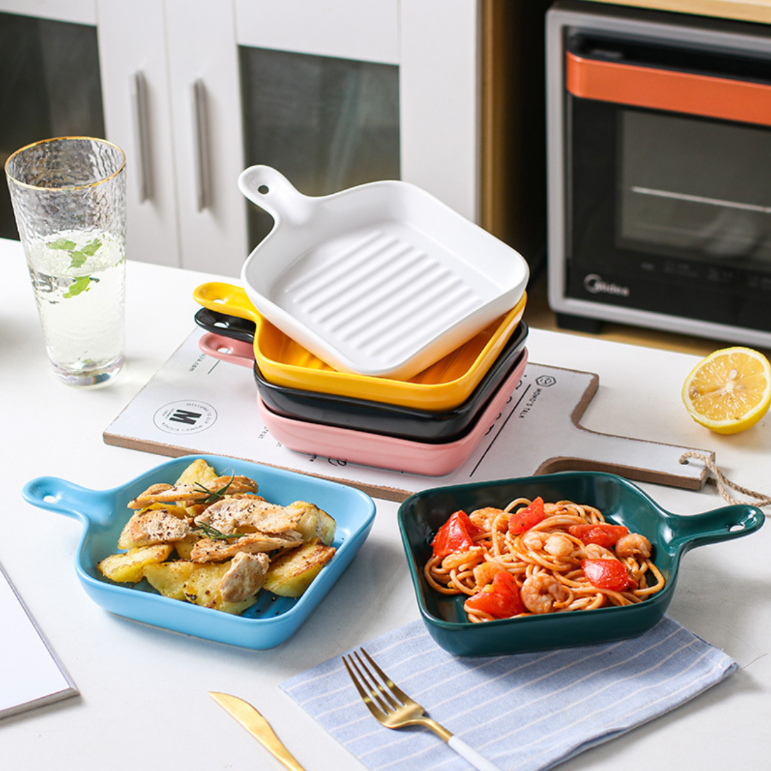Microwave top grill pan