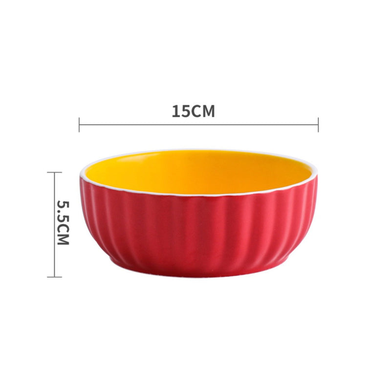 Chrome Salad Bowl 550 ml - Bowl,ceramic bowl, snack bowls, curry bowl, popcorn bowls | Bowls for dining table & home decor