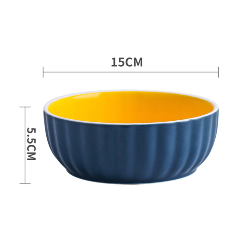Chrome Salad Bowl 550 ml - Bowl,ceramic bowl, snack bowls, curry bowl, popcorn bowls | Bowls for dining table & home decor
