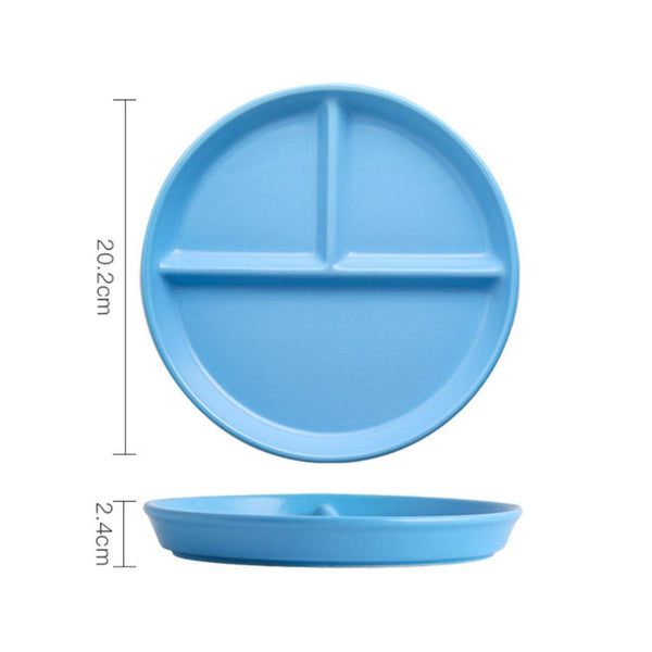 3 Compartment Plate - Serving plate, snack plate, momo plate, plate with compartment | Plates for dining table & home decor