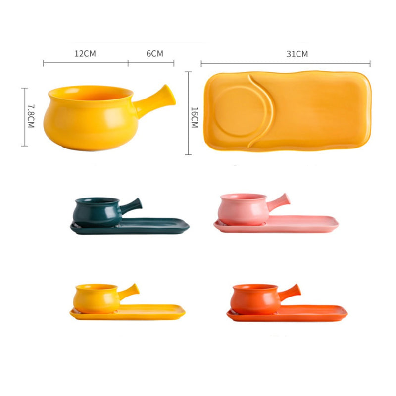 Pot with Tray - Soup bowl, serving bowl set, noodle bowl, plates and bowls | Bowls for dining table & home decor