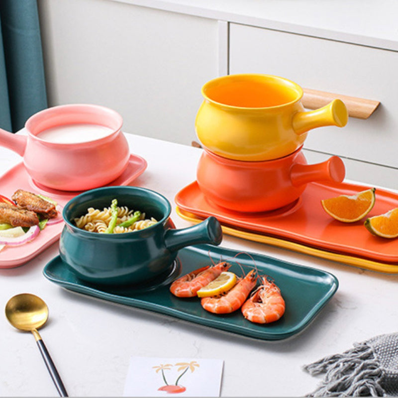 Pot with Tray - Soup bowl, serving bowl set, noodle bowl, plates and bowls | Bowls for dining table & home decor