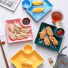 Momo Plate - Serving plate, snack plate, momo plate, plate with compartment | Plates for dining table & home decor