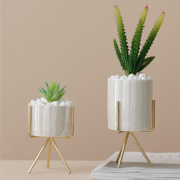 Pearl Planter With Stand - Indoor plant pots and flower pots | Home decoration items