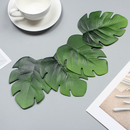 Palm Leaf Coaster Set of 6