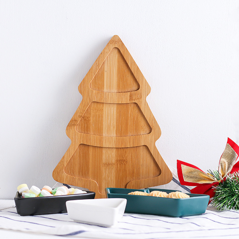 Christmas Platter - Ceramic platter, serving platter, fruit platter, snack plate | Plates for dining table & home decor