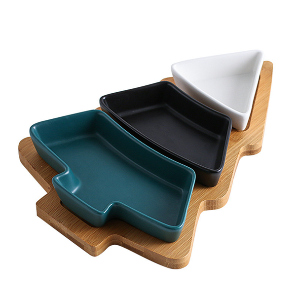 Christmas Platter - Ceramic platter, serving platter, fruit platter, snack plate | Plates for dining table & home decor