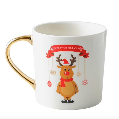 Reindeer Mug- Mug for coffee, tea mug, cappuccino mug | Cups and Mugs for Coffee Table & Home Decor
