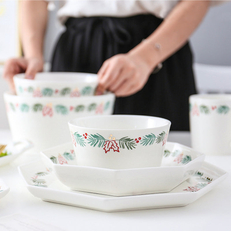 Christmas Soup Bowl - Bowl, soup bowl, ceramic bowl, snack bowls, curry bowl, popcorn bowls | Bowls for dining table & home decor