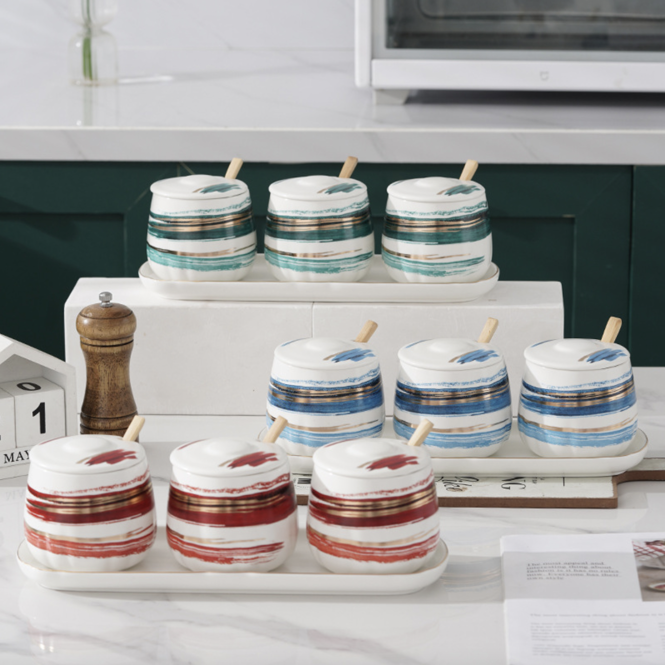 Ceramic Storage Jar Set