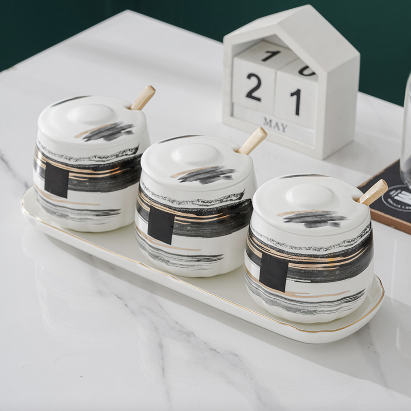 Ceramic Storage Jar Set