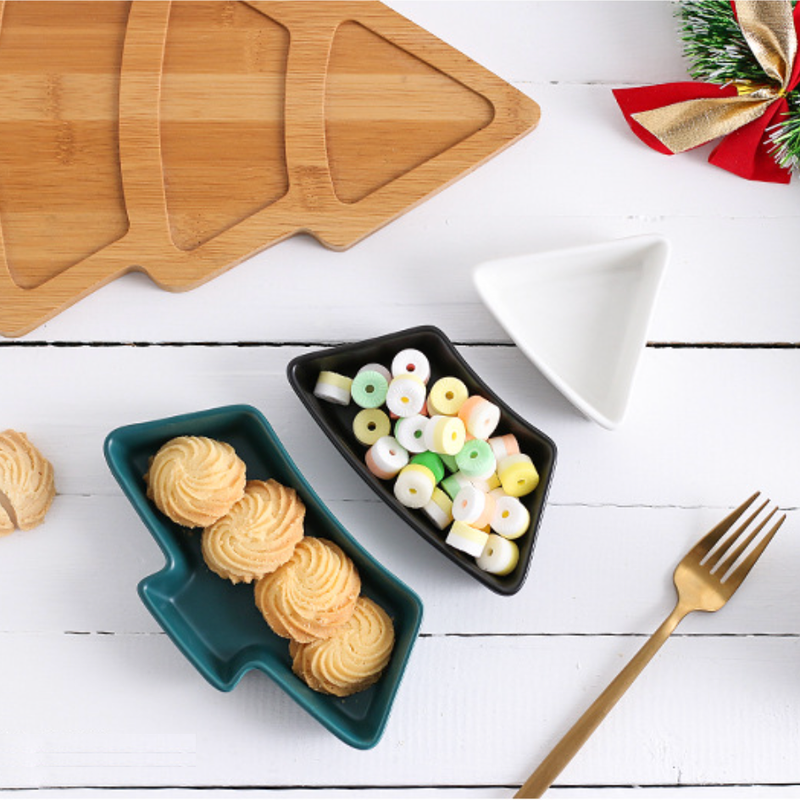 Christmas Platter - Ceramic platter, serving platter, fruit platter, snack plate | Plates for dining table & home decor