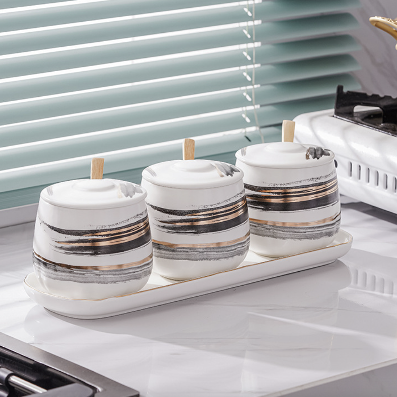 Ceramic Storage Jar Set