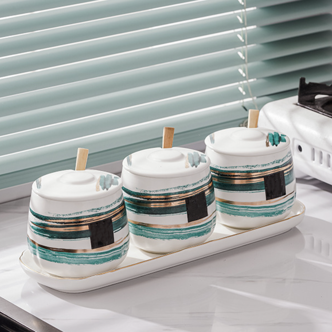 Ceramic Storage Jar Set