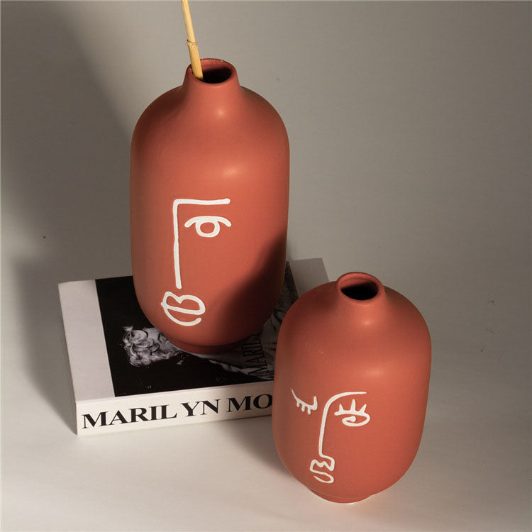 Artistic Face Vase Small - Flower vase for home decor, office and gifting | Home decoration items