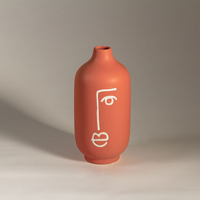 Artistic Face Vase Large - Flower vase for home decor, office and gifting | Home decoration items