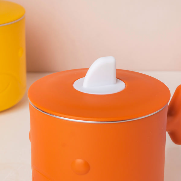 Keep Warm Stainless Steel Feeding Cup Orange 200 ml - Kids Lunch Box