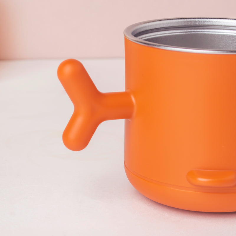 Keep Warm Stainless Steel Feeding Cup Orange 200 ml - Kids Lunch Box