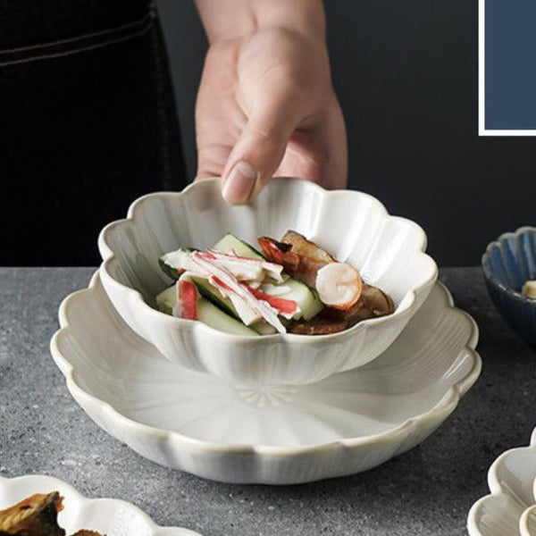 Ocean Ceramic Snack Plate White 6 Inch - Serving plate, snack plate, dessert plate | Plates for dining & home decor