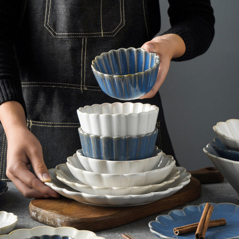 Ocean Ceramic Dessert Plate Blue 4 Inch - Serving plate, small plate, snacks plates | Plates for dining table & home decor