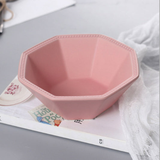 Octagonal Bowl 200 ml - Bowl,ceramic bowl, snack bowls, curry bowl, popcorn bowls | Bowls for dining table & home decor