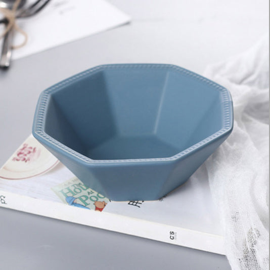 Octagonal Bowl 200 ml - Bowl,ceramic bowl, snack bowls, curry bowl, popcorn bowls | Bowls for dining table & home decor