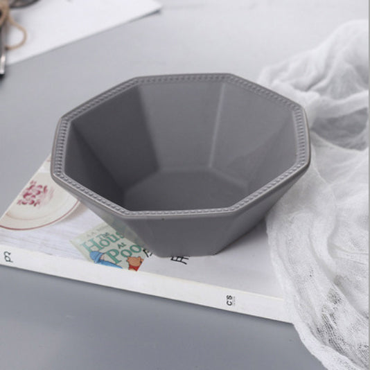 Octagonal Bowl 200 ml - Bowl,ceramic bowl, snack bowls, curry bowl, popcorn bowls | Bowls for dining table & home decor