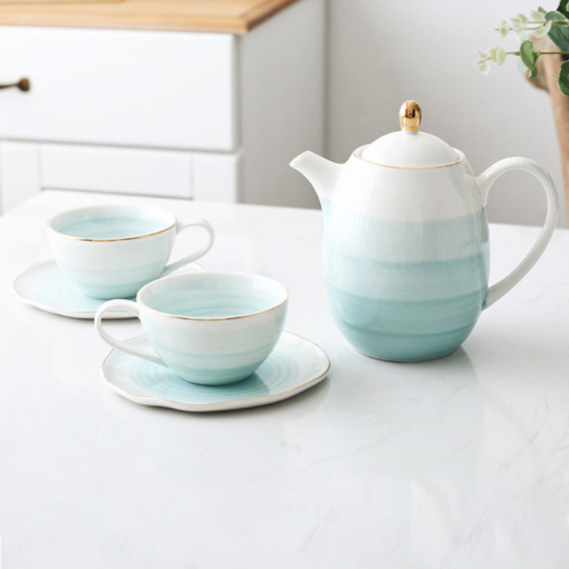 Ombre Tea Set - Tea cup set, tea set, teapot set | Tea set for Dining Table & Home Decor