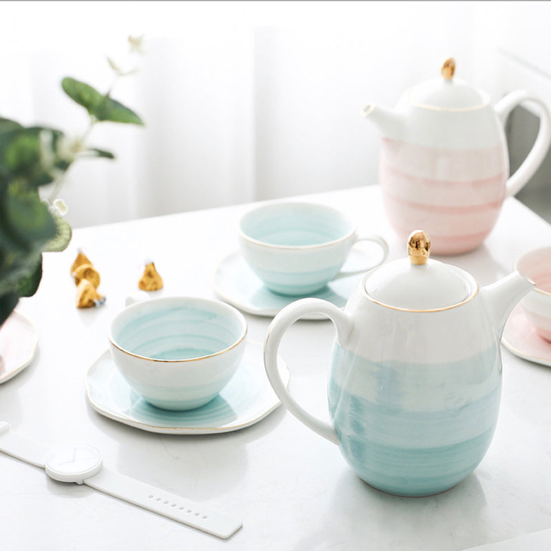 Ombre Tea Set - Tea cup set, tea set, teapot set | Tea set for Dining Table & Home Decor