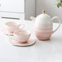 Ombre Tea Set Pink - Tea cup set, tea set, teapot set | Tea set for Dining Table & Home Decor