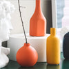 Orange Short Vase - Flower vase for home decor, office and gifting | Home decoration items