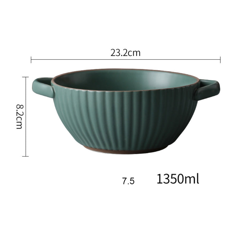 Orient Serving Bowl - Bowl, ceramic bowl, serving bowls, noodle bowl, salad bowls, bowl for snacks, baking bowls, large serving bowl, bowl with handle | Bowls for dining table & home decor