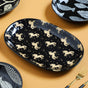Oval Plates Black - Ceramic platter, serving platter, fruit platter | Plates for dining table & home decor