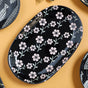 Oval Plates Black - Ceramic platter, serving platter, fruit platter | Plates for dining table & home decor