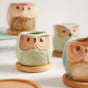 Owl Planters Set of 6 - Indoor plant pots and flower pots | Home decoration items