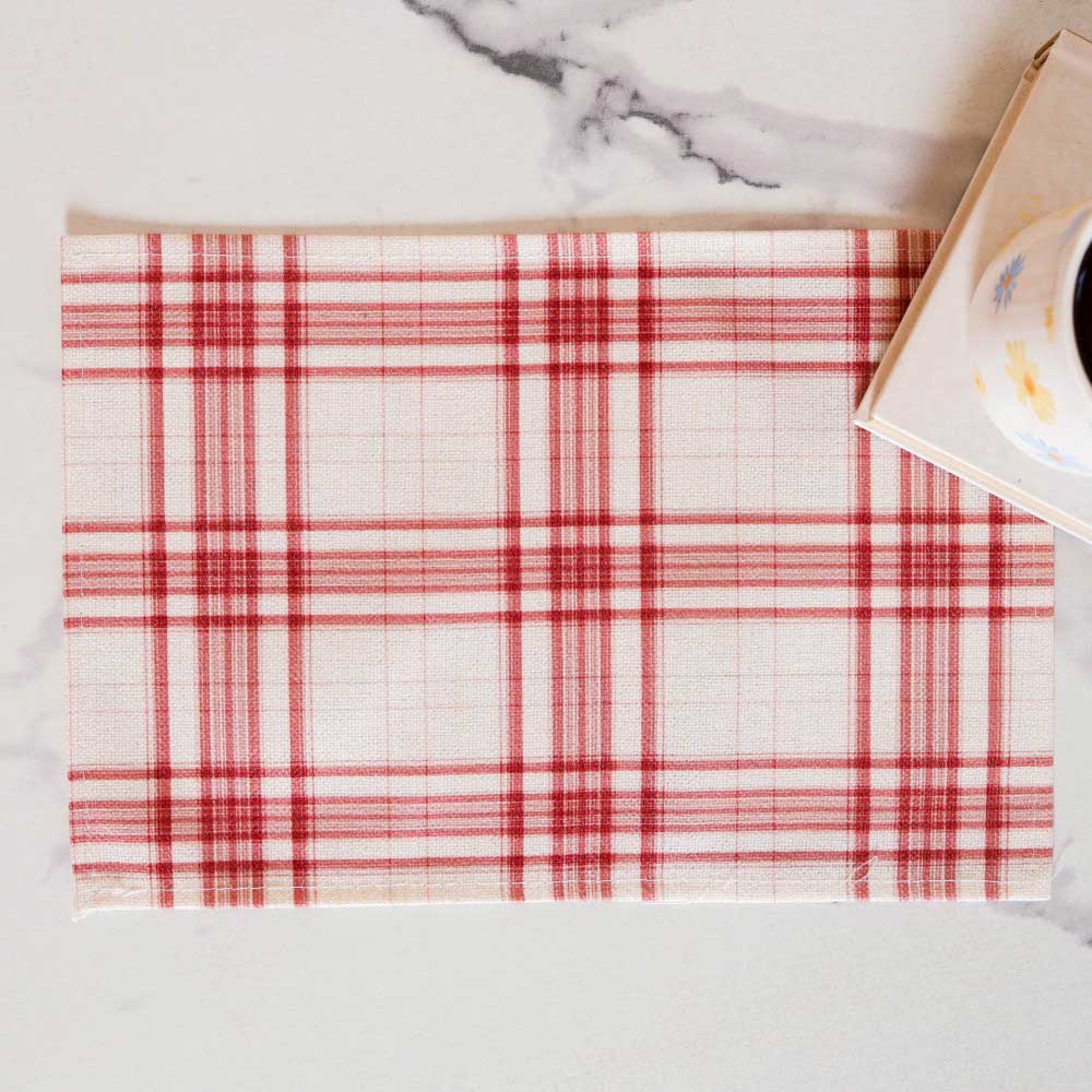 Red and White Placemat