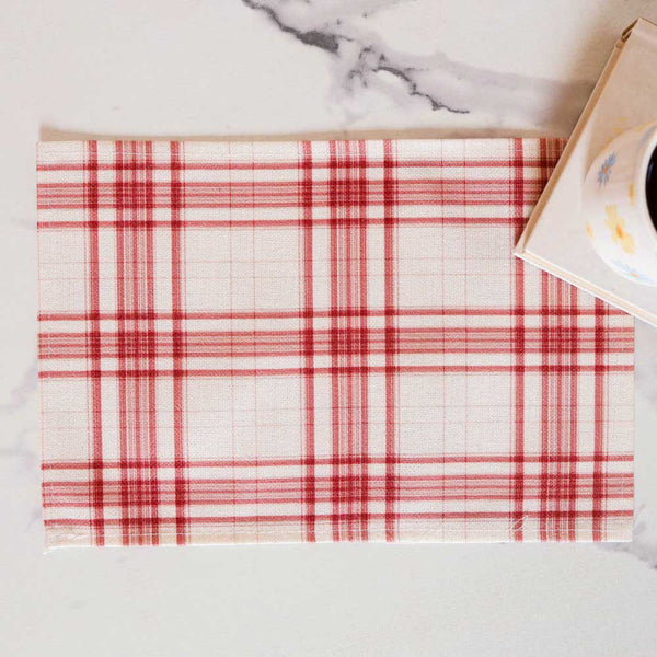 Red and White Placemat