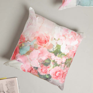 French Rose Flower Cushion Case