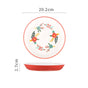 Bloom Ceramic Snack Plate Red 8 Inch - Serving plate, snack plate, dessert plate | Plates for dining & home decor