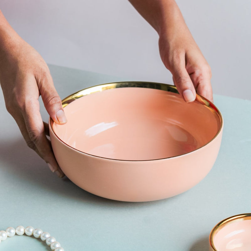 Nibble Bowl 1100 ml - Bowl, ceramic bowl, serving bowls, noodle bowl, salad bowls, bowl for snacks, large serving bowl | Bowls for dining table & home decor