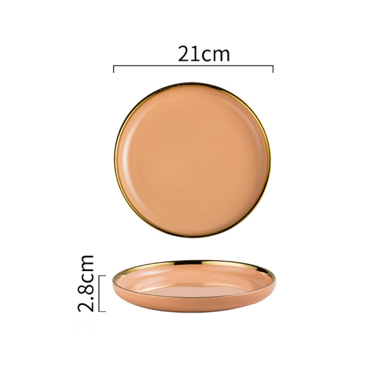 Pink Snack Plate - Serving plate, snack plate, dessert plate | Plates for dining & home decor