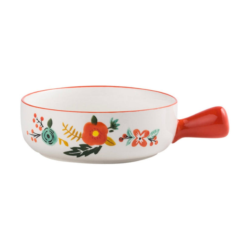 Bloom Bowl With Handle - Kitchen utensil, serving bowls, salad bowls, noodle bowl | Bowls for dining table & home decor