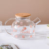 Peach Glass Teapot Pink- Kettle for tea, pot for coffee, teapot | Jug for Dining table & Home decor