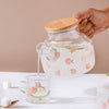 Peach Glass Teapot Pink- Kettle for tea, pot for coffee, teapot | Jug for Dining table & Home decor