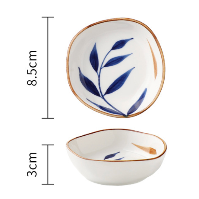 Palm Leaf Bowls - Bowl, ceramic bowl, serving bowls, noodle bowl, salad bowls, bowl for snacks, large serving bowl | Bowls for dining table & home decor