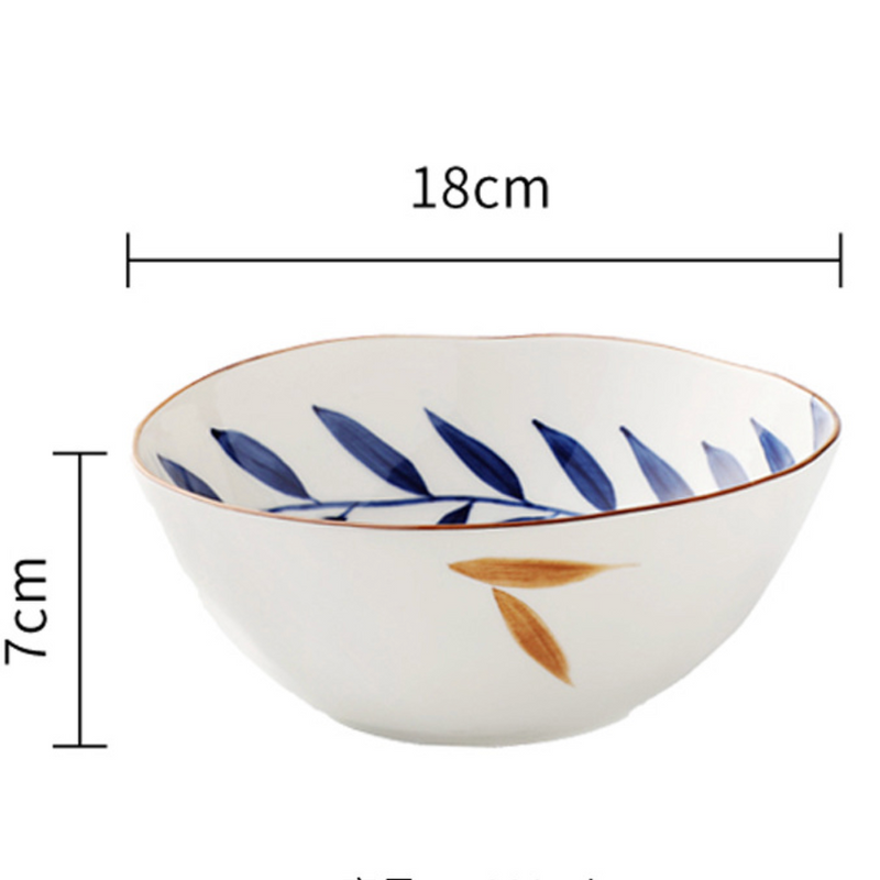 Palm Leaf Bowls - Bowl, ceramic bowl, serving bowls, noodle bowl, salad bowls, bowl for snacks, large serving bowl | Bowls for dining table & home decor