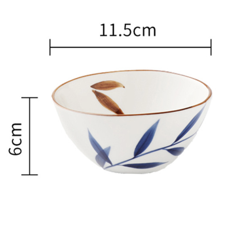 Palm Leaf Bowls - Bowl, ceramic bowl, serving bowls, noodle bowl, salad bowls, bowl for snacks, large serving bowl | Bowls for dining table & home decor