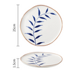 Palm Leaf Plates - Serving plate, rice plate, ceramic dinner plates| Plates for dining table & home decor