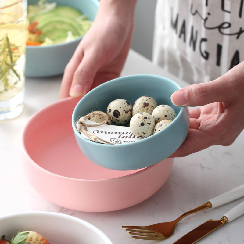 Pastel Cereal Bowl - Bowl, ceramic bowl, serving bowls, noodle bowl, salad bowls, bowl for snacks, large serving bowl | Bowls for dining table & home decor